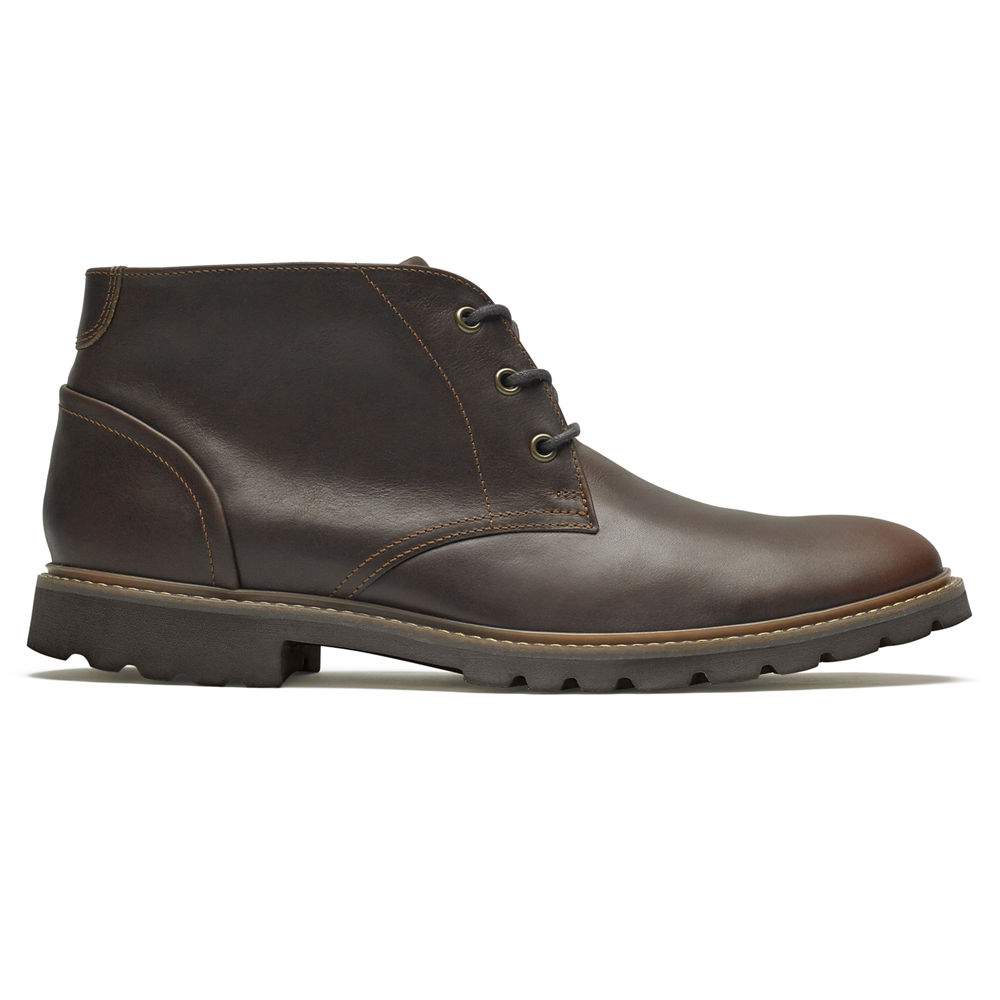 Rockport Mens Boots Brown - Sharp & Ready Chukka - UK 310-SXOZNF